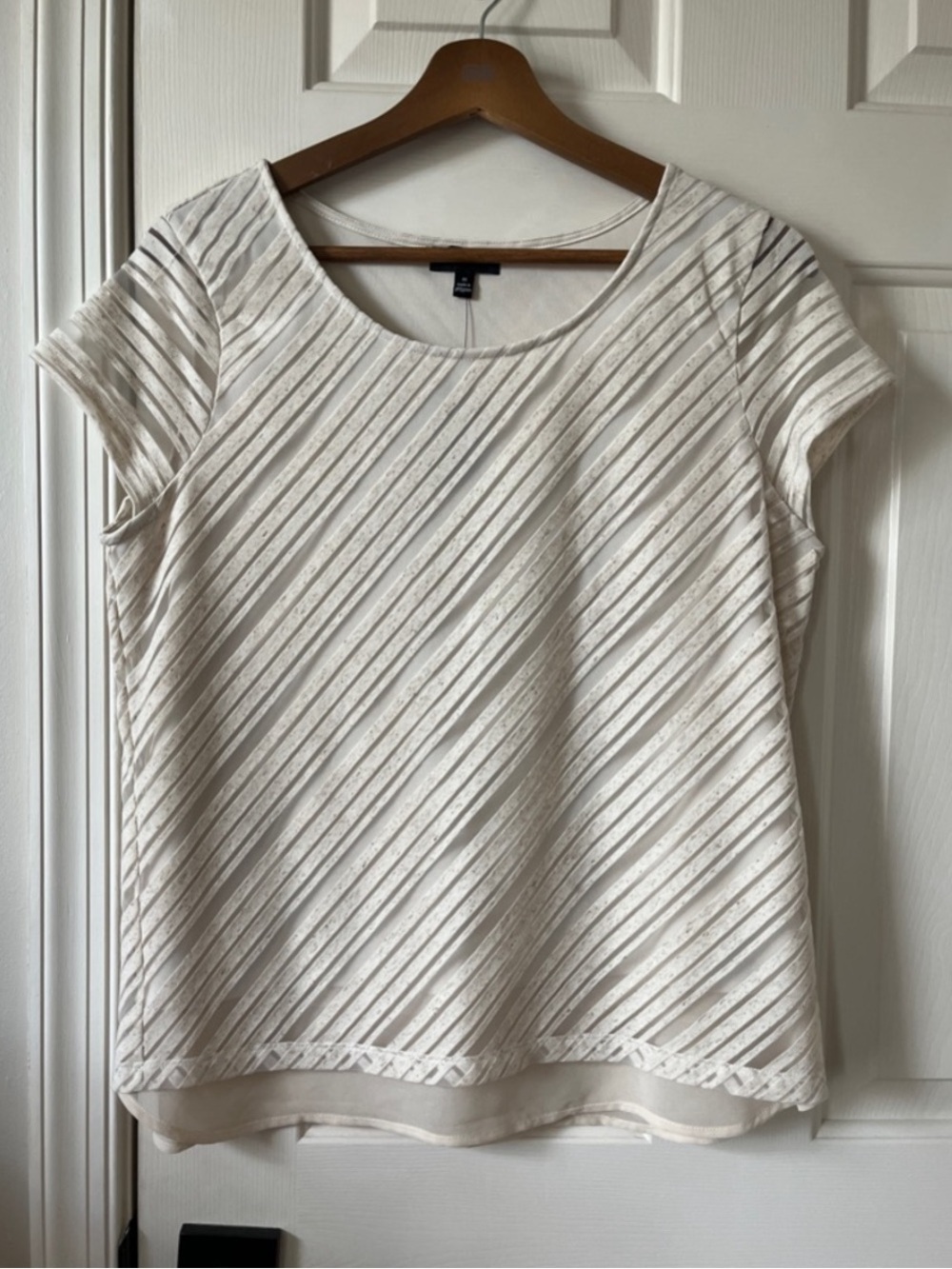 👤 📐 The Limited • Sheer Layered Blouse Top • Ladies' Size Medium M